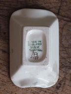 Tiny transferware lady's cigarette holder