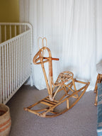 Vintage giraffe cane rocking horse