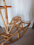Vintage giraffe cane rocking horse