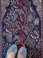 Exquisite rug with deer and birds