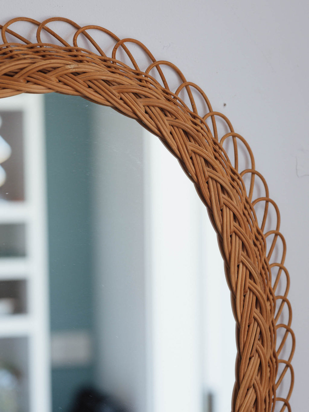 Vintage Cane Mirror