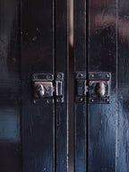 Pair of Lacquered Bedside Tables - Black