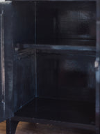 Pair of Lacquered Bedside Tables - Black