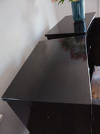 Pair of Lacquered Bedside Tables - Black