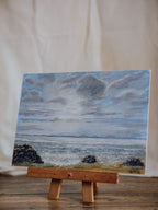 Vintage Seascape Oil Painting – Nelson Coastline