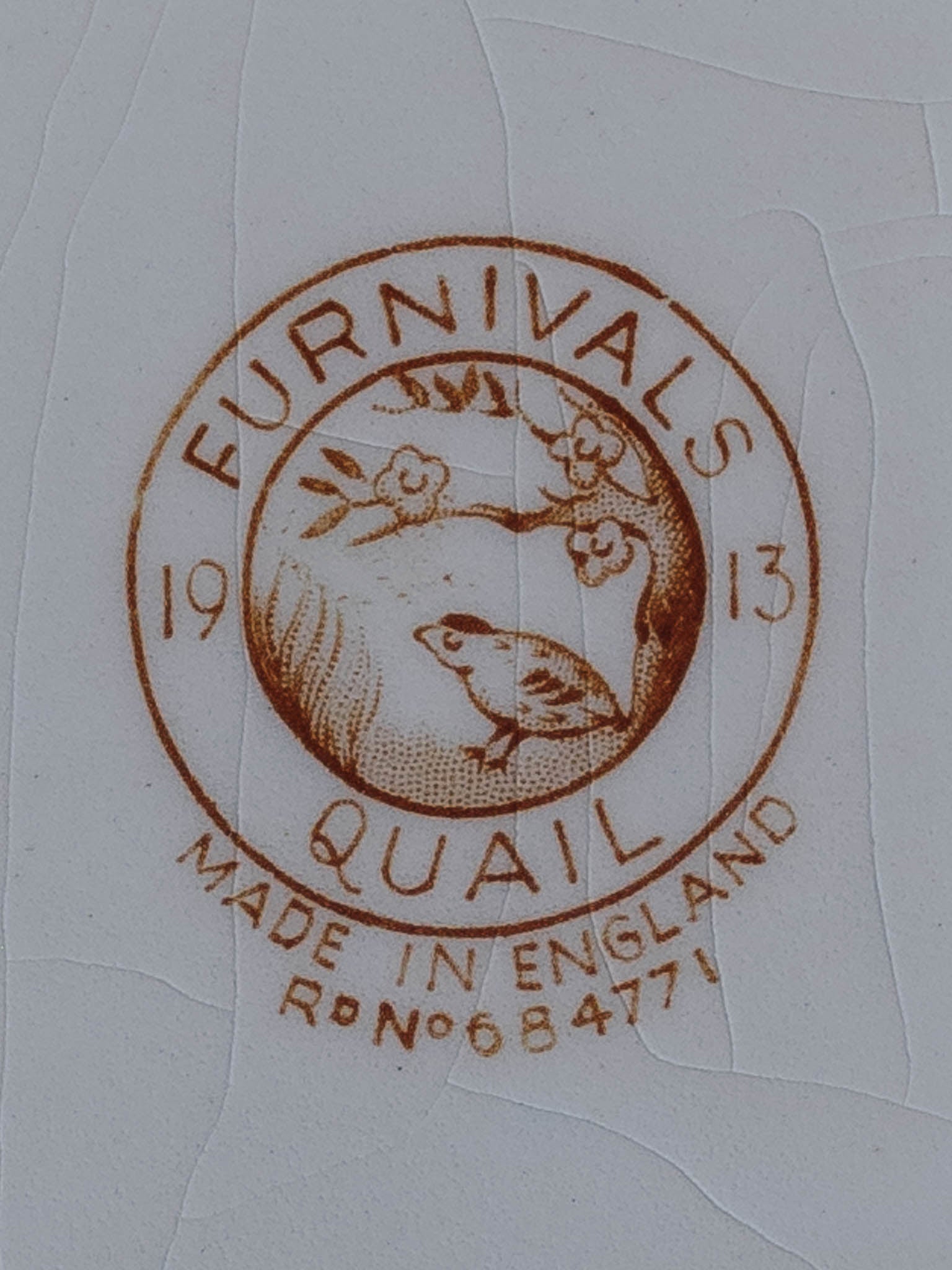 Furnivals “Quail” Large English Earthenware Dish – 19th/early 20th C