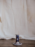 Charming Floral and Gilded Candlestick