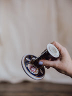 Charming Floral and Gilded Candlestick