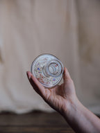 Vintage Glass Handpainted Candlestick