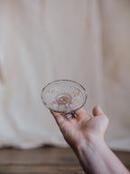 Vintage Glass Handpainted Candlestick