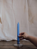 Lake Blue Household Taper Candle