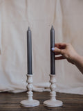 Pair of St Helens Ashware Marbled Candlesticks