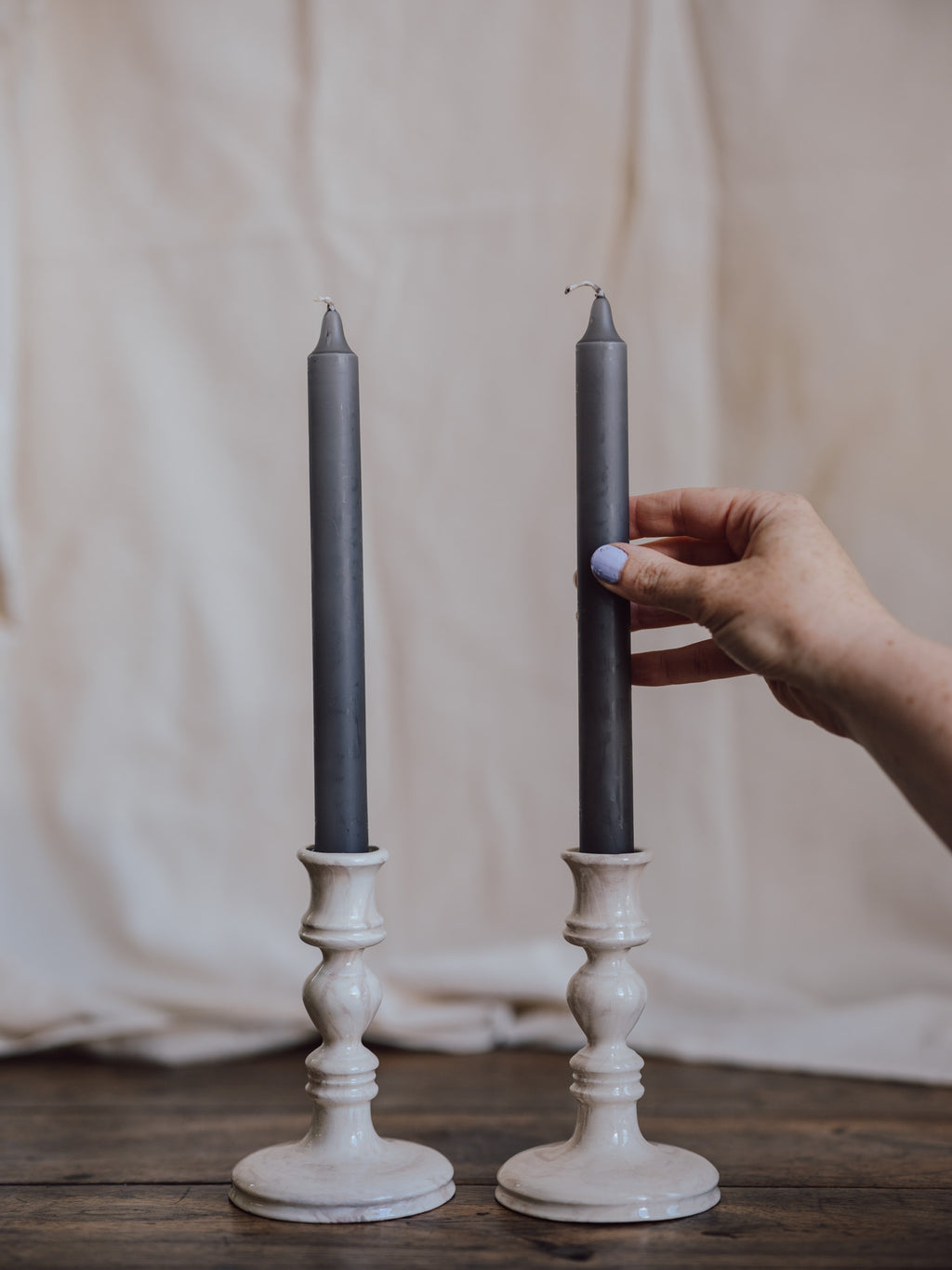 Stone Household Taper Candle