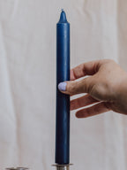 Navy Household Taper Candle
