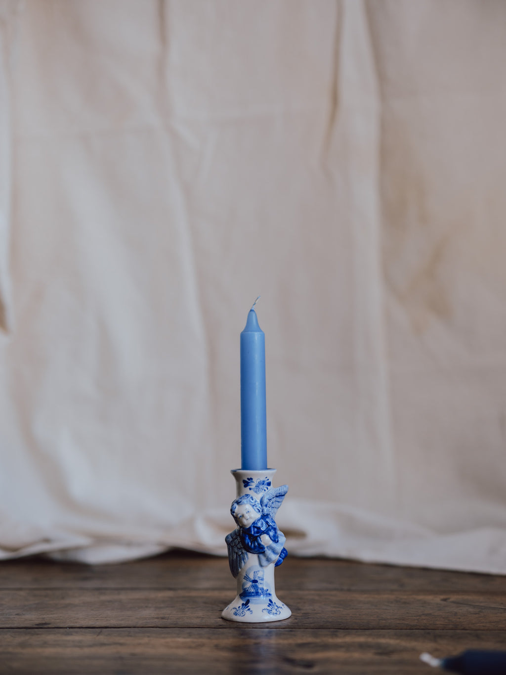 Lake Blue Household Taper Candle