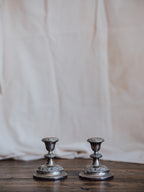 Ianthe Silver Plated Candlestick Pair