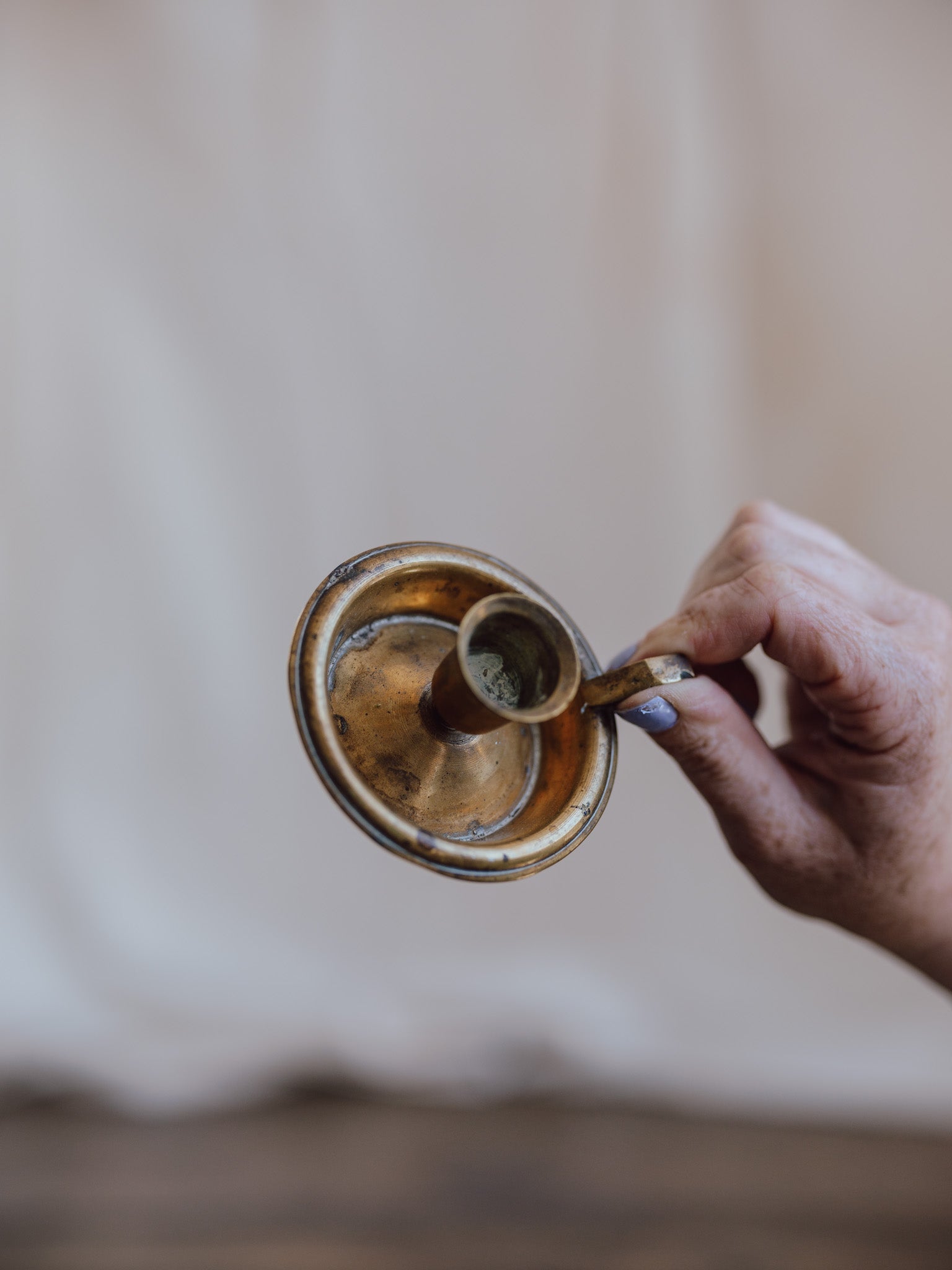 Vintage Brass Chamber Stick