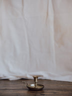 Vintage Brass Finger-Loop Candle Holder