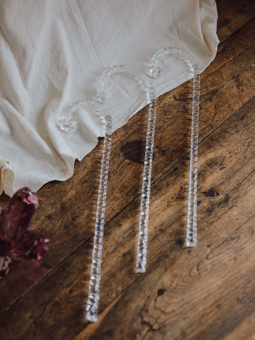 Trio of Hand-Blown Twist Display Canes