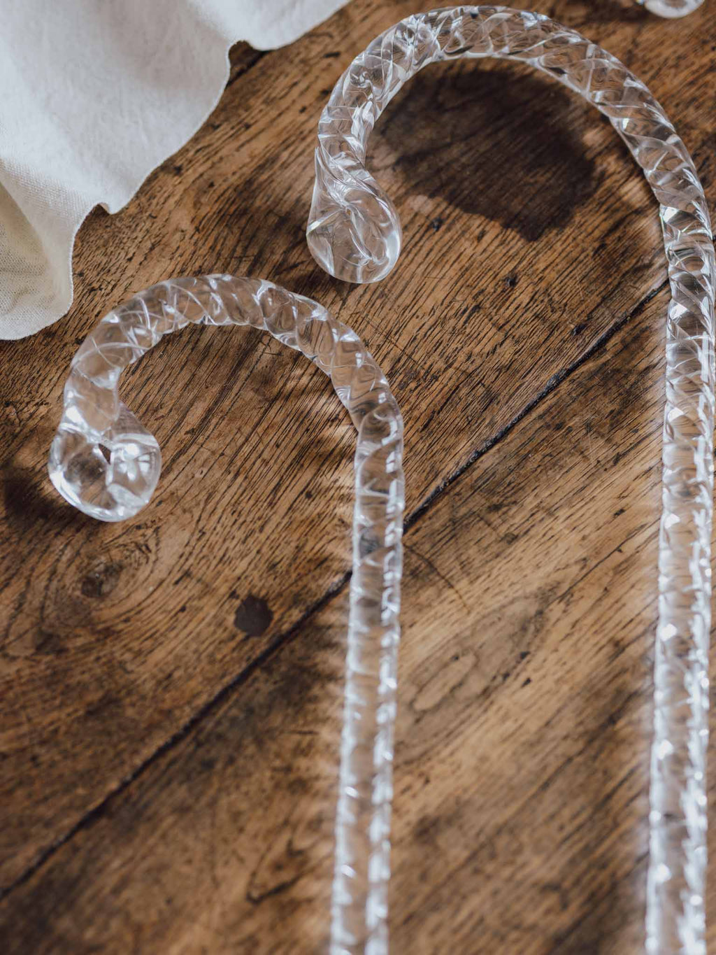 Trio of Hand-Blown Twist Display Canes