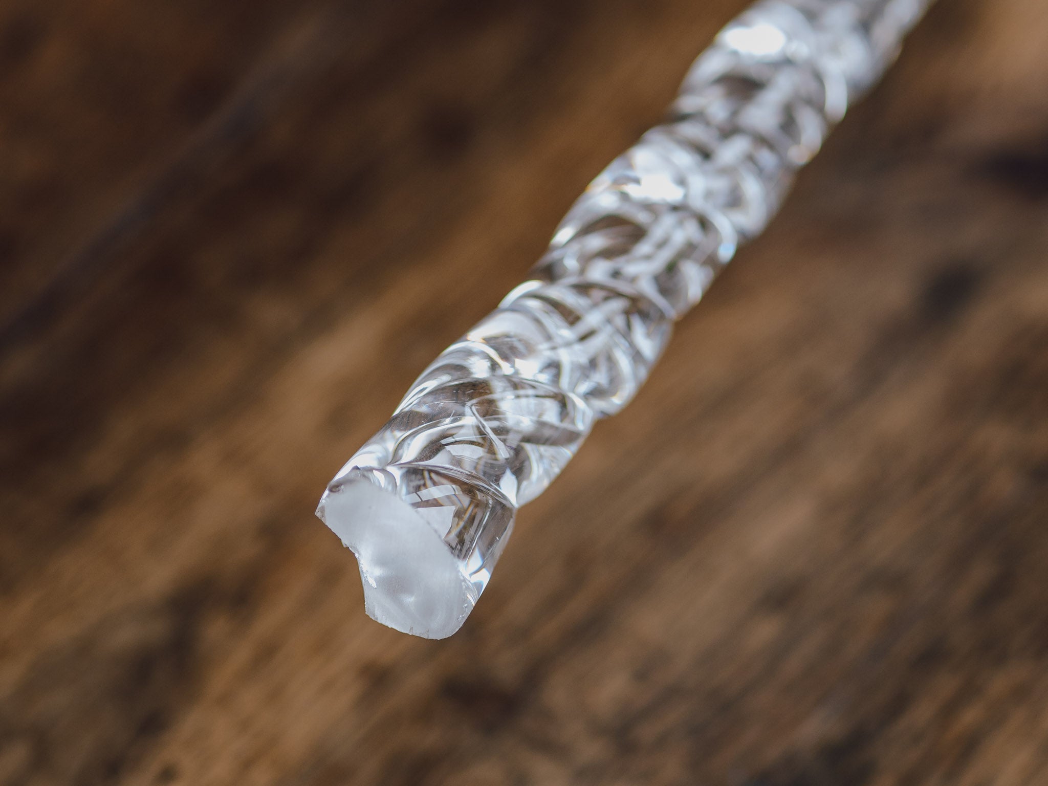 Trio of Hand-Blown Twist Display Canes