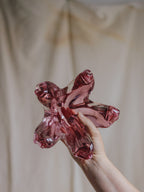Beautiful Pink Star Bohemia Czech Glass Bowl