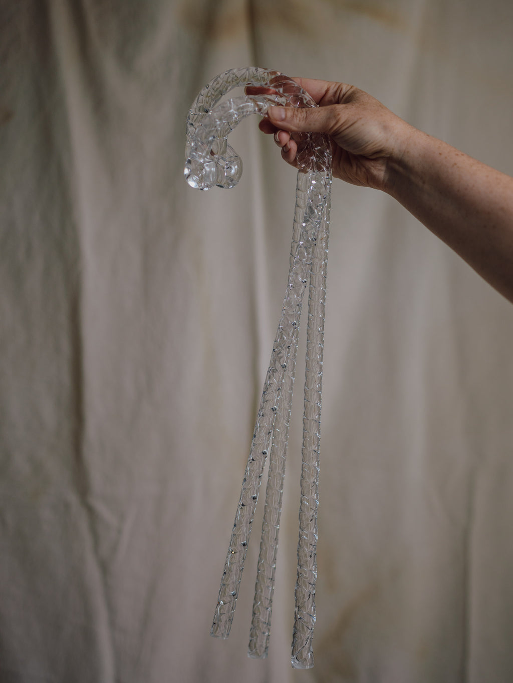 Trio of Hand-Blown Twist Display Canes