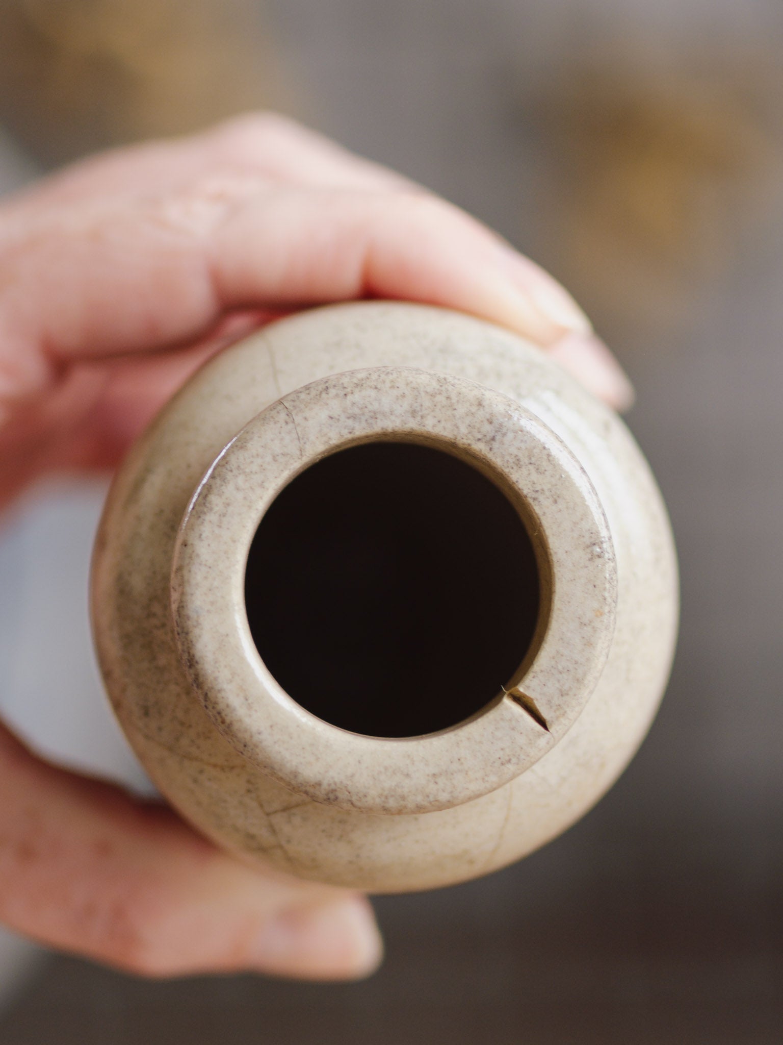 Antique Cream Ironstone Jar - Parrett & Axe-vales Dairy