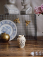 Antique Virol Ironstone Jar - “Preparation of Bone-Marrow”