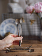 Antique Silver-Plated Iced Tea Spoons
