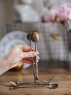 Antique Silver-Plated Iced Tea Spoons