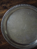 Silver-Plated Tray with Floral Motifs
