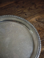Silver-Plated Tray with Floral Motifs