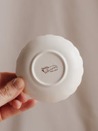 Spode White Scalloped Butter Pat Plate