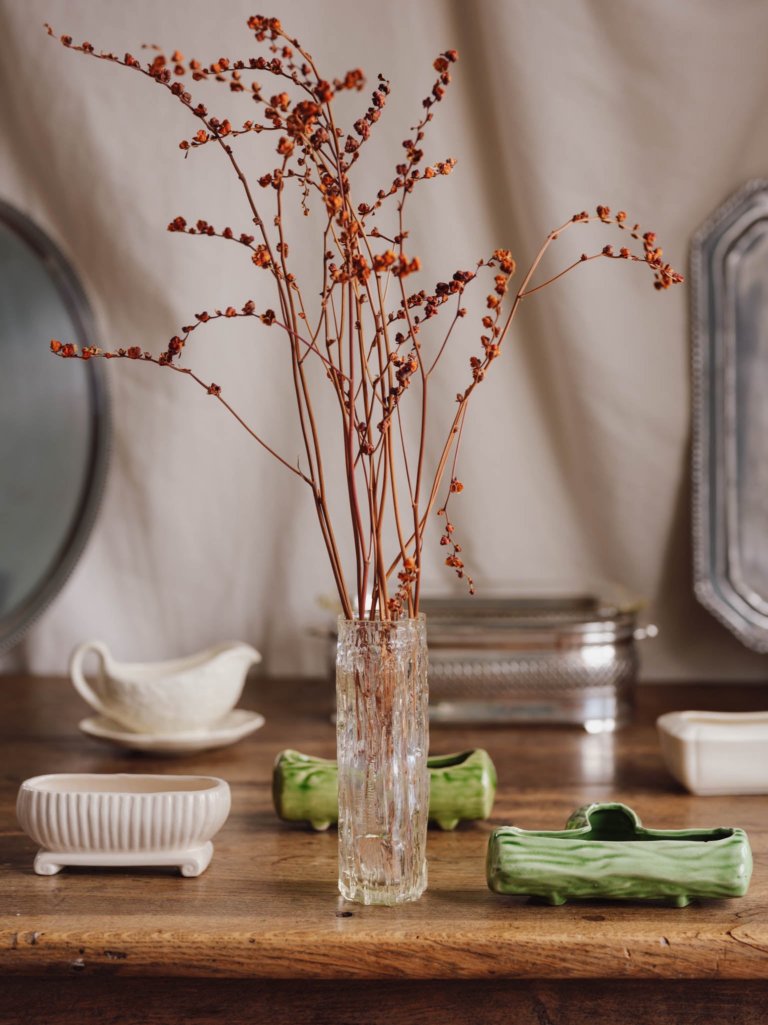 Ravenhead 'Ravenglass' Clear Bark Vase
