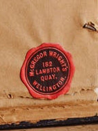 Antique Framed Blue & White Plaque (Dated 1890)