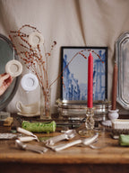 Trio of Embroidered Fabric Christmas Photo Frames