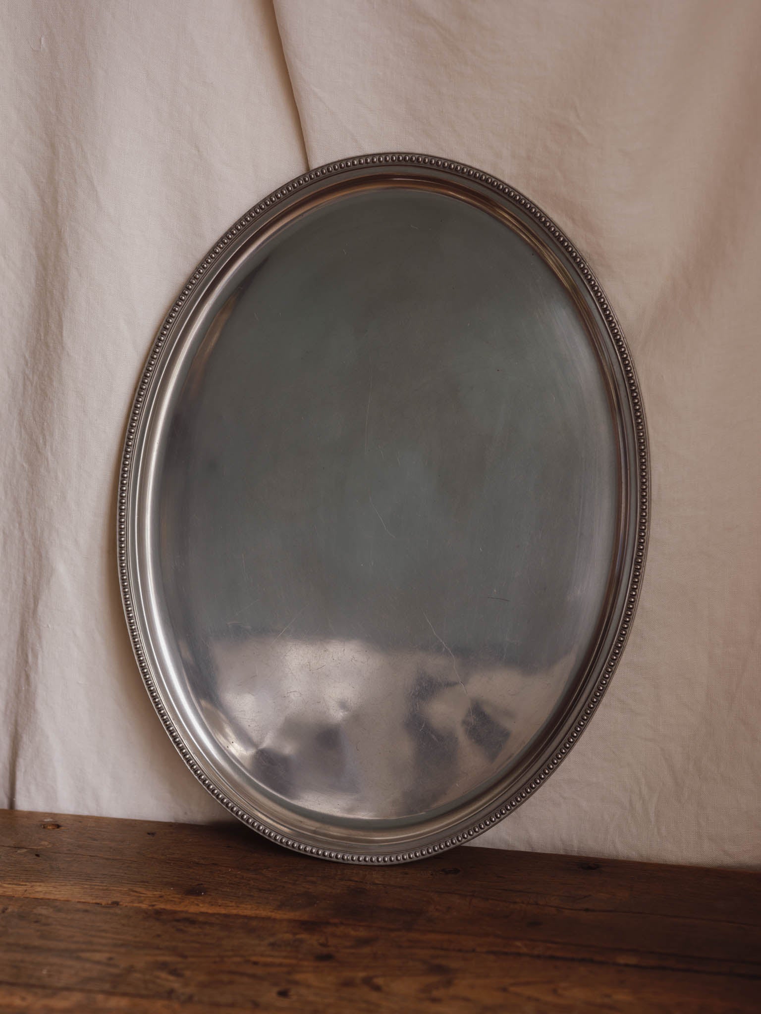 Antique James Dixon Cornish Pewter Oval Platter