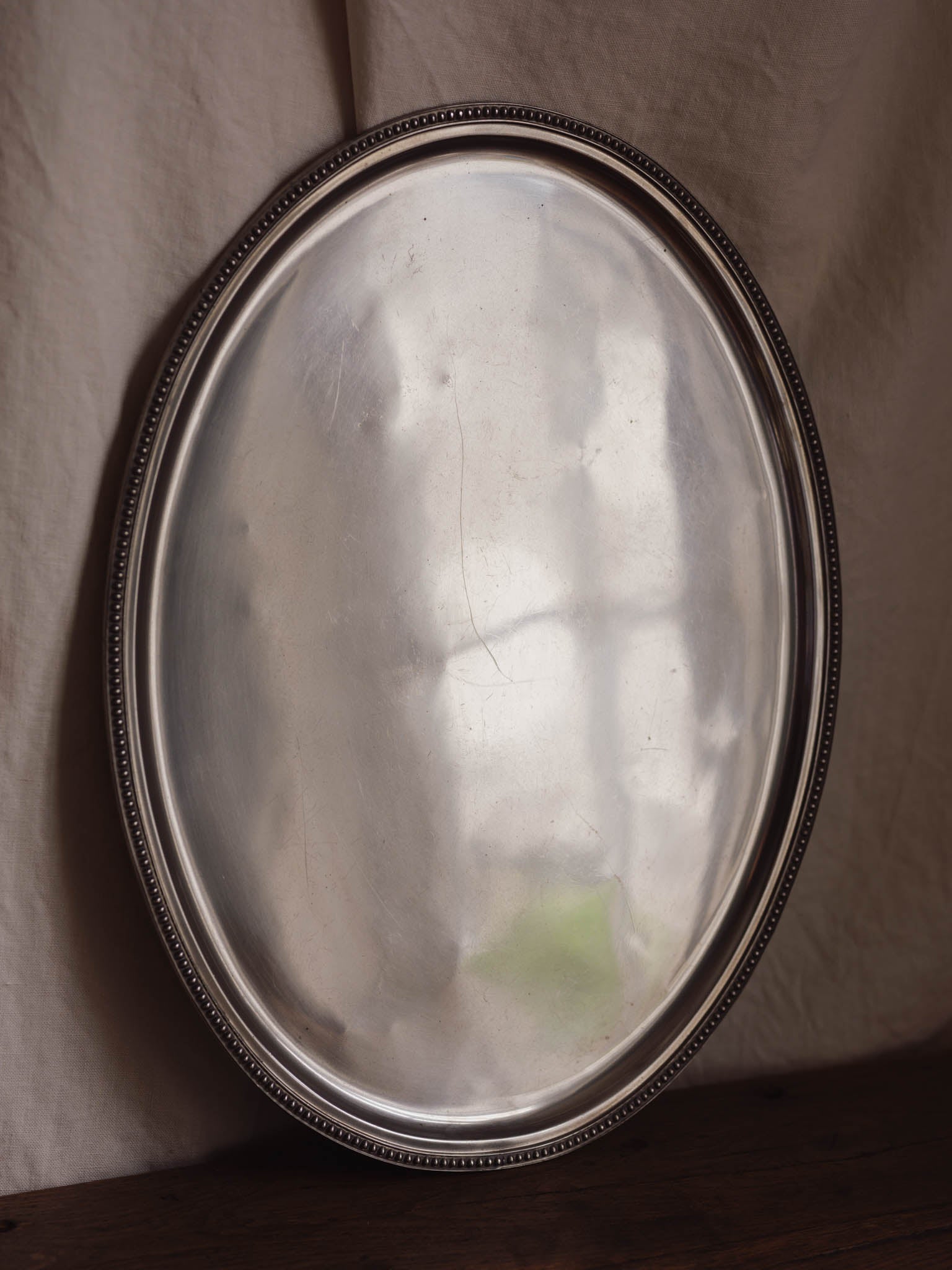 Antique James Dixon Cornish Pewter Oval Platter