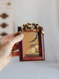 Vintage Small Gold Bow Photo Frame