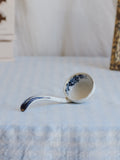 Antique Blue & White Gilded Transferware Ladle