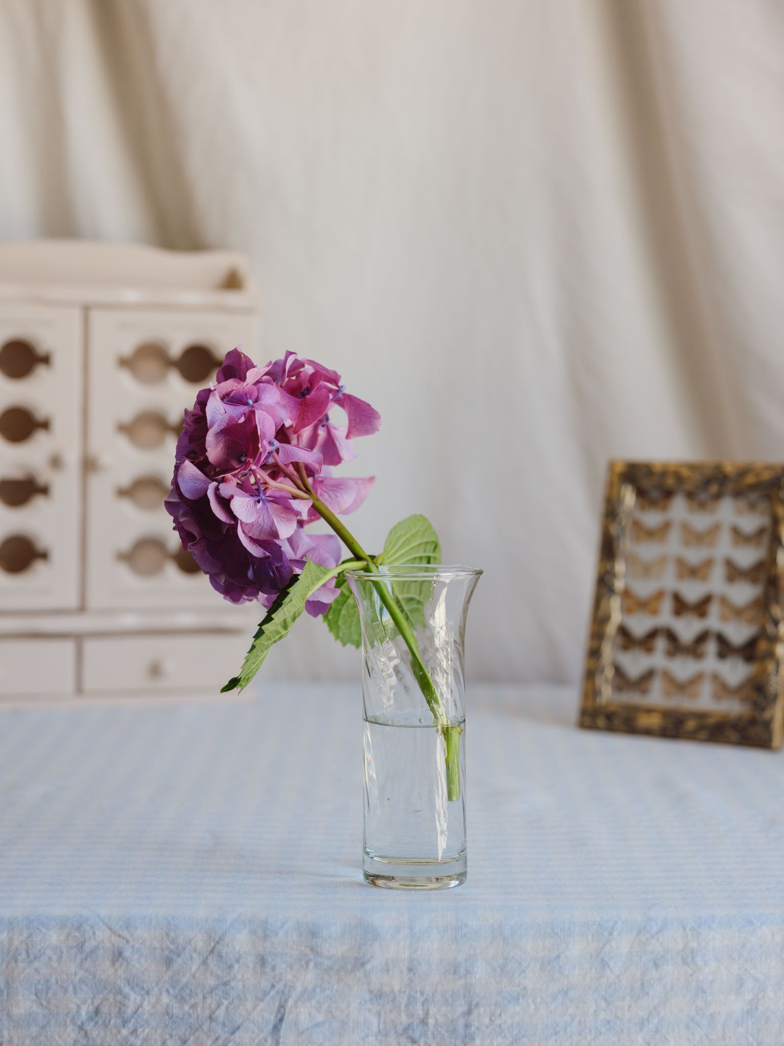 Vintage Medium Ripple Glass Vase