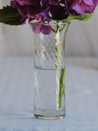 Vintage Medium Ripple Glass Vase