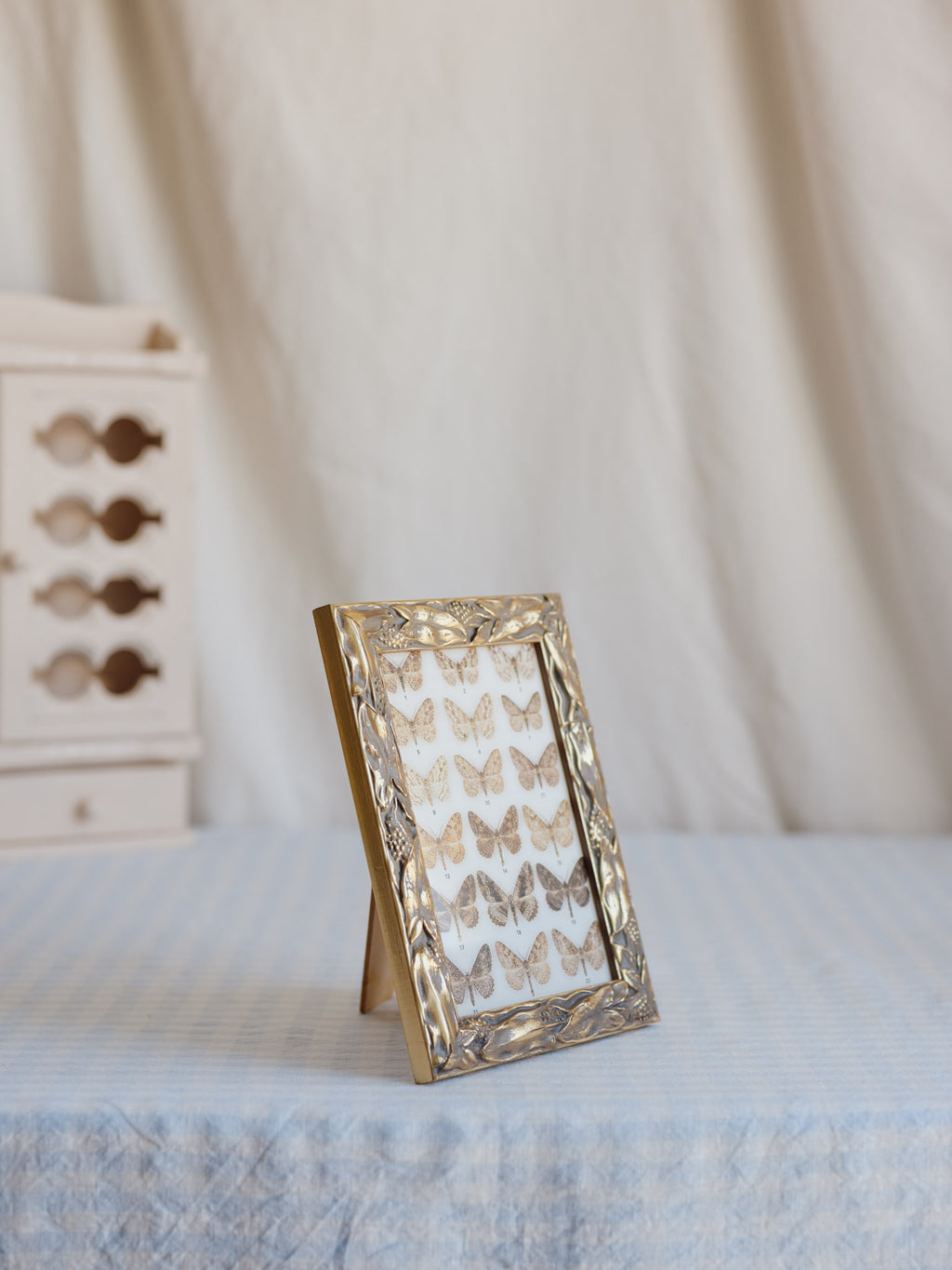 Vintage Gold Leaf & Seed Pod Photo Frame