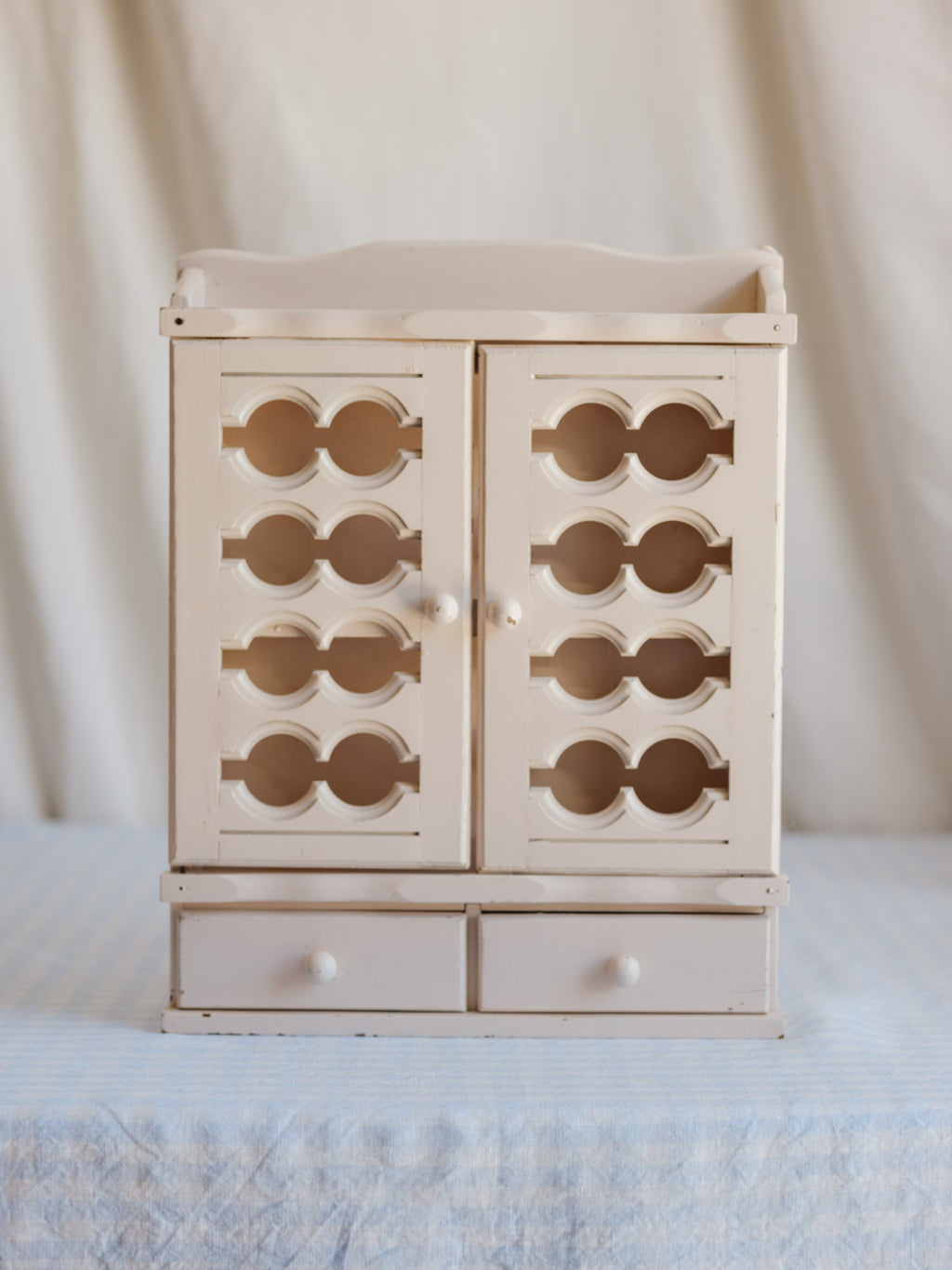 Hand-Painted Pink Shabby Chic Wall Shelf