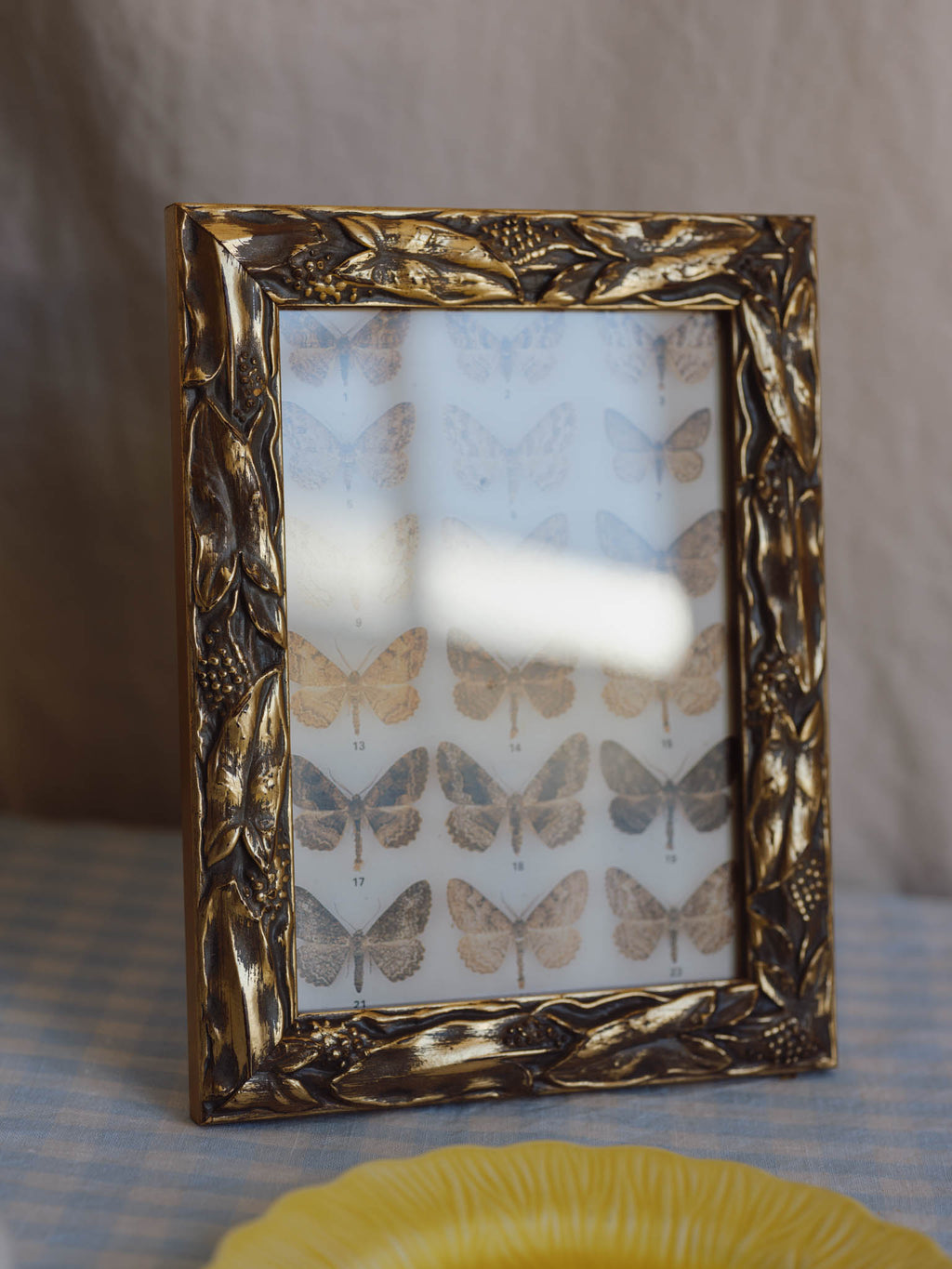 Vintage Gold Leaf & Seed Pod Photo Frame
