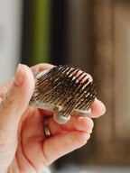 Vintage Half-Circle Metal Pin Flower Frog