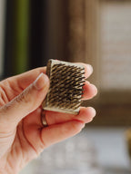 Vintage Small Rectangular Metal Flower Frog