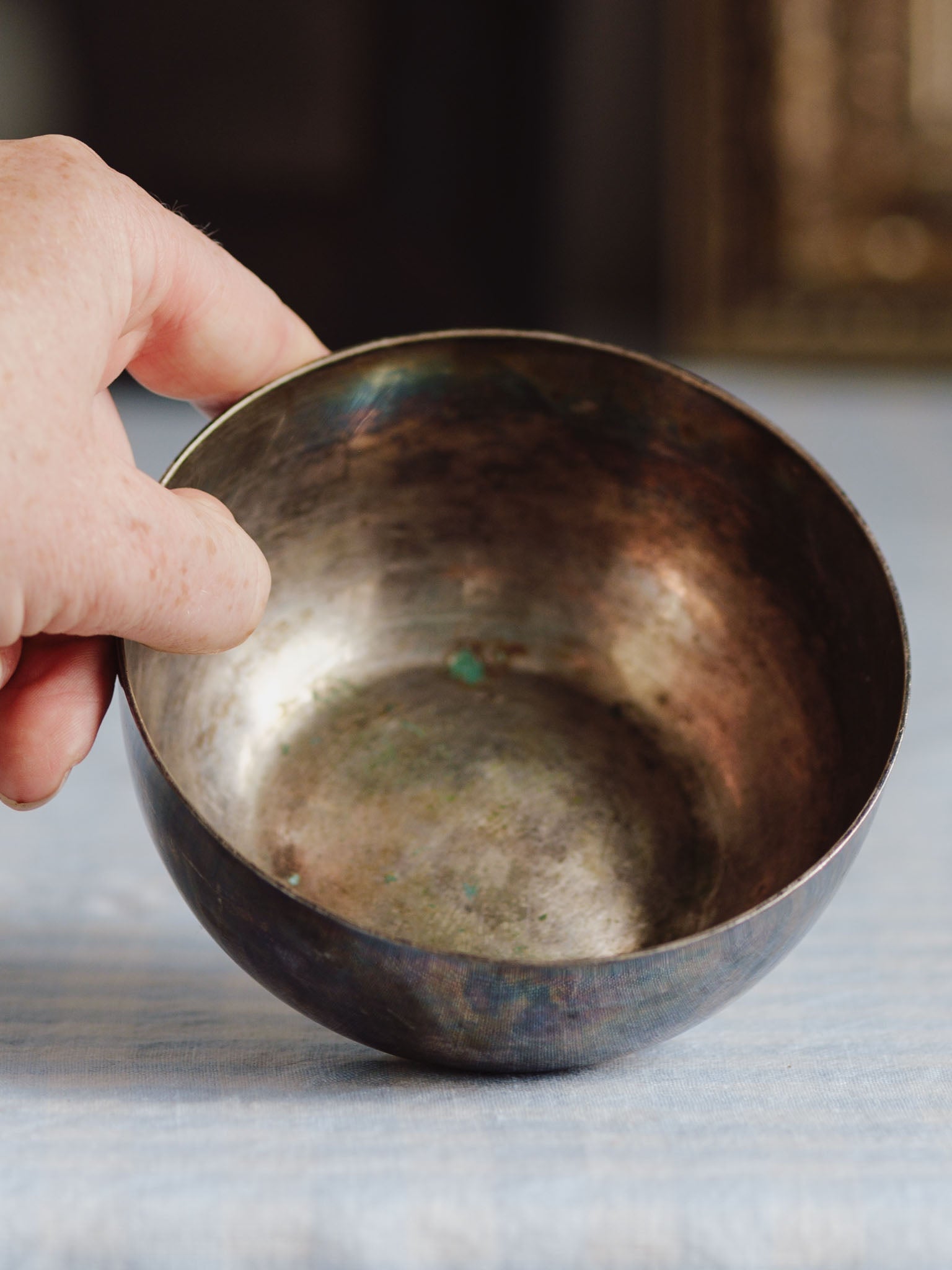 Vintage Walker & Hall Silver Plated Bowl (Made in NZ) - Heavy Patina
