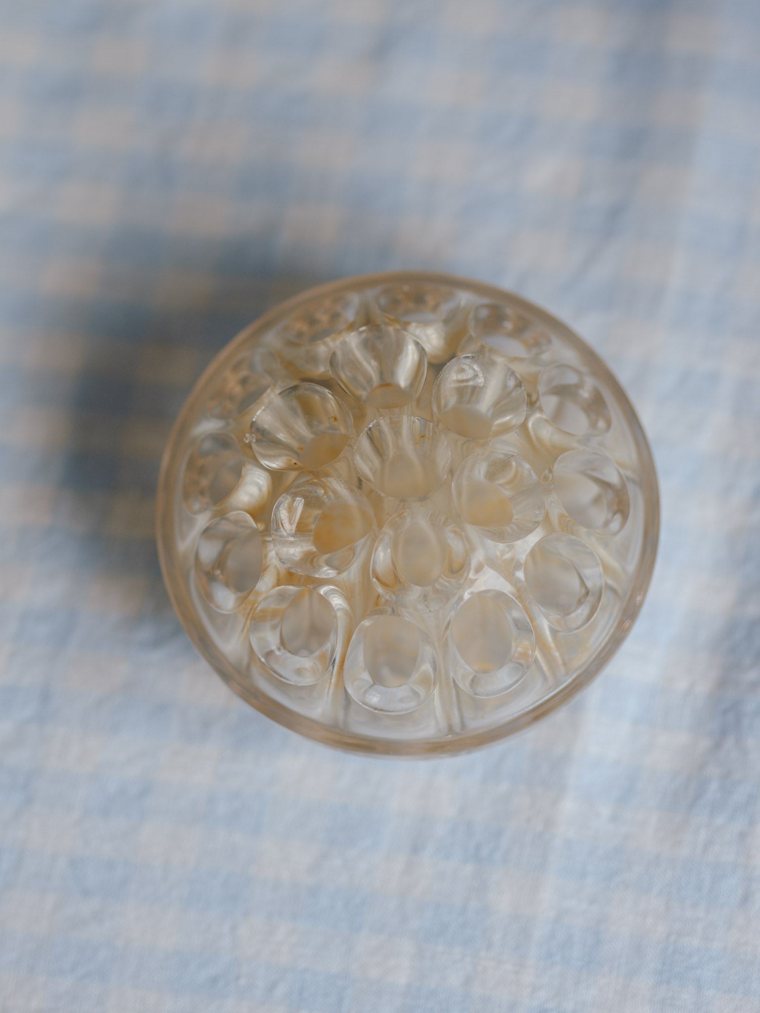 Vintage Medium Glass Flower Frog (Made in England) - 10cm